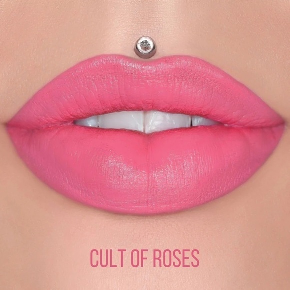 New Jeffree star Velvet Trap Cult of roses perfect Pink Lipstick IN Box - Picture 3 of 7